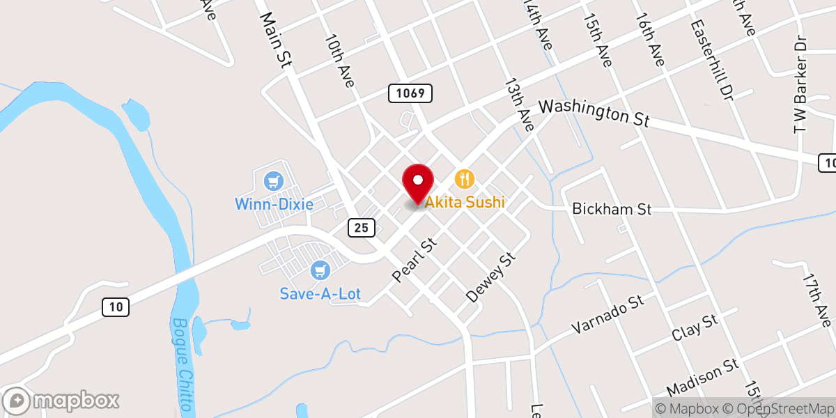 Map showing location of Parish Credit LLC -Franklinton