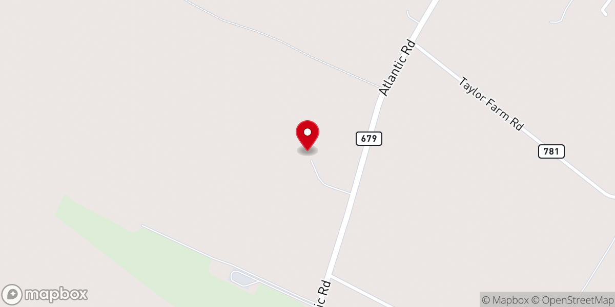 Map showing location of Queen Hive Farm