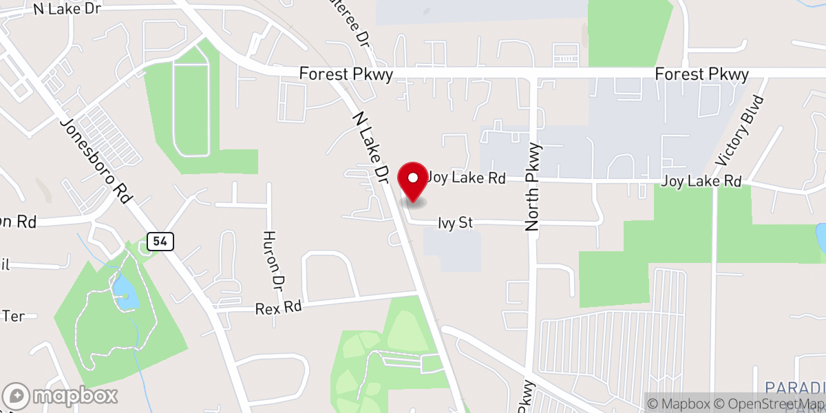 Map showing location of Joylake Chapel