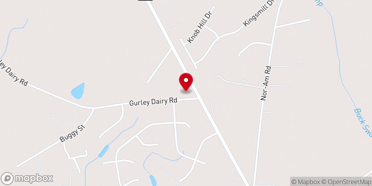 Map showing location of Little Rock Church