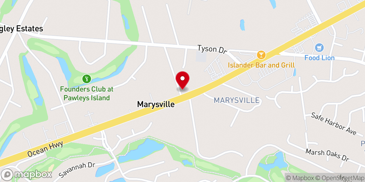 Map showing location of St Mary's Ame Church