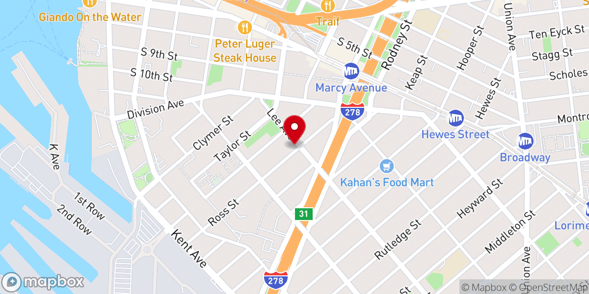 Map showing location of Congregation Talmidim
