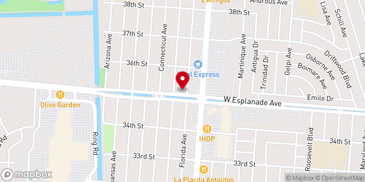 Map showing location of Ministerio Nueva Jerusalem