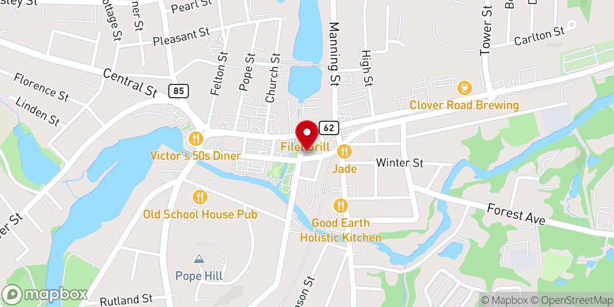 Map showing location of Mahanaim Evangelical Church