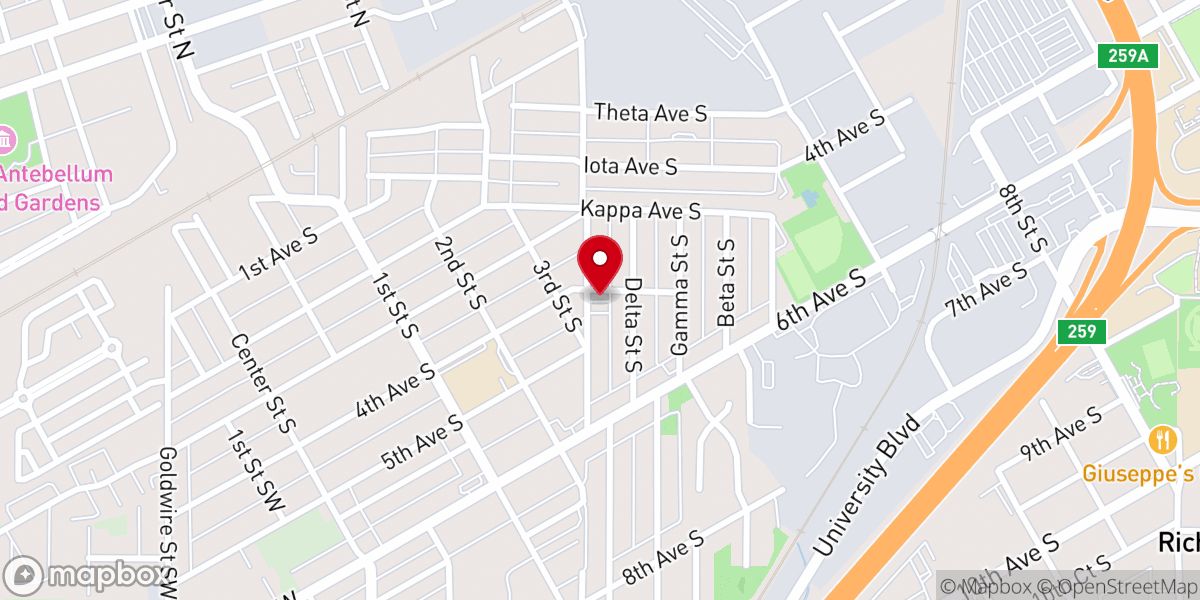 Map showing location of Living Church Ministries