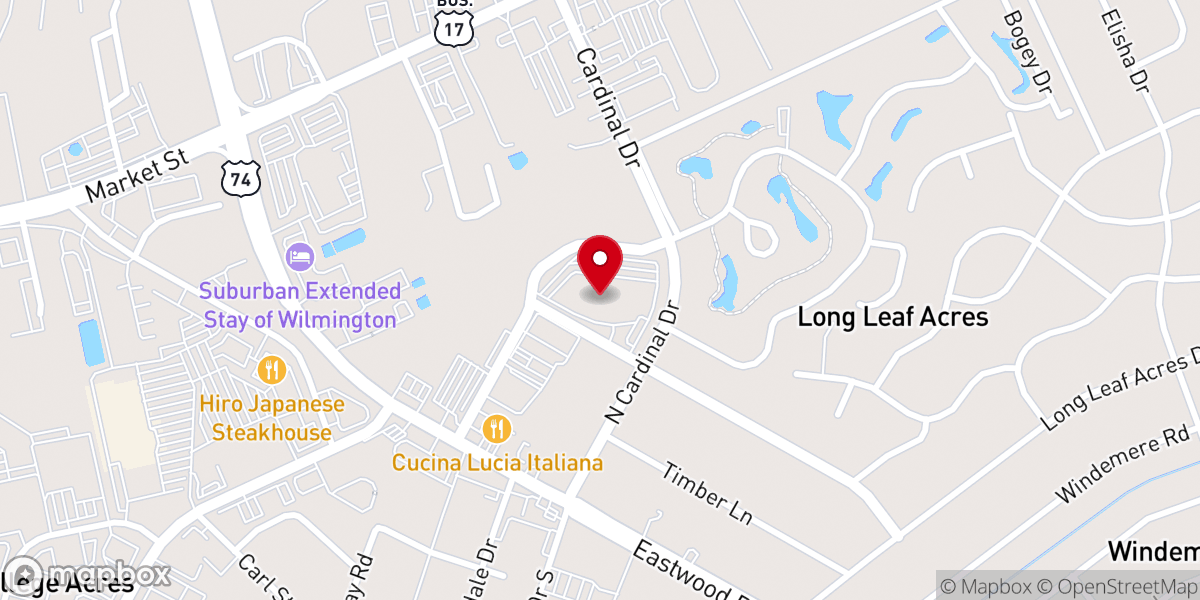 Map showing location of Port City Community Church