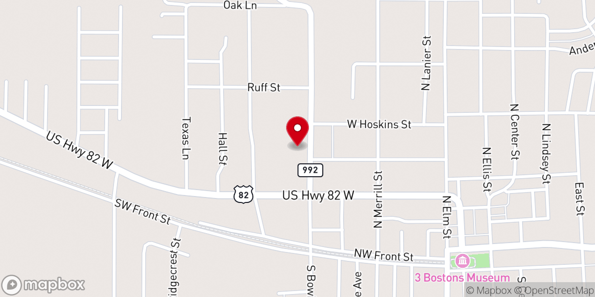 Map showing location of Faith Baptist Church