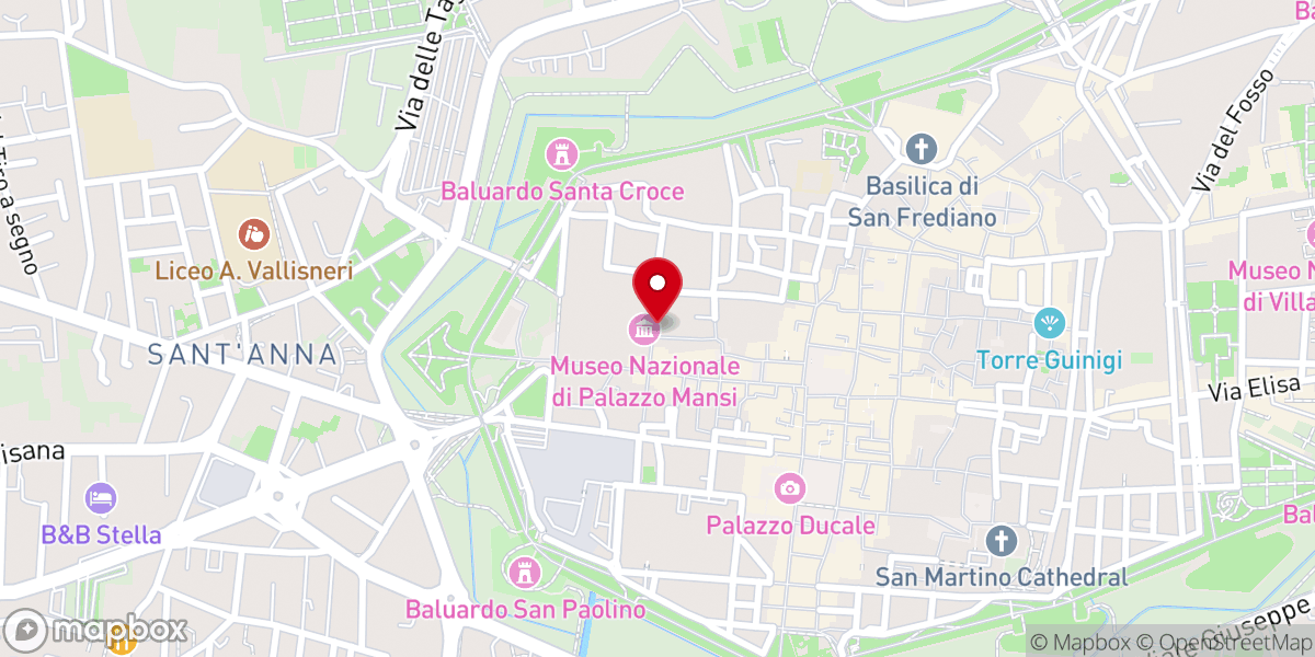 Map showing location of Chiesa dei Santi Pellegrino e Bianco