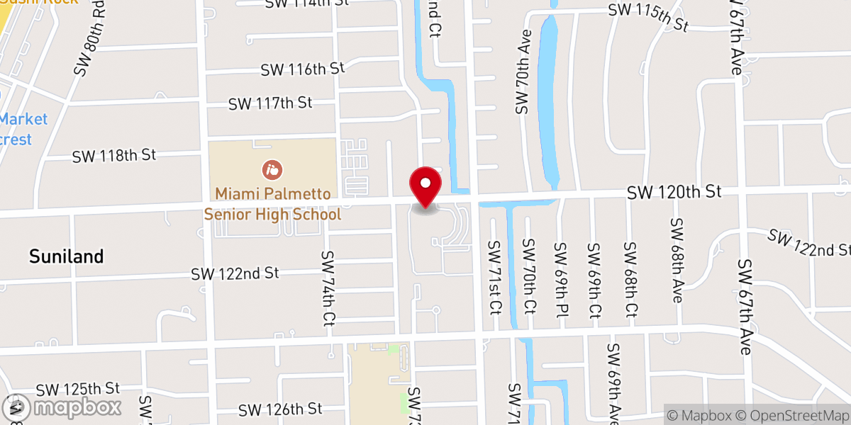 Map showing location of St Louis Catholic Church