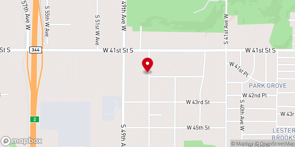 Map showing location of New Life Fellowship Westside Church