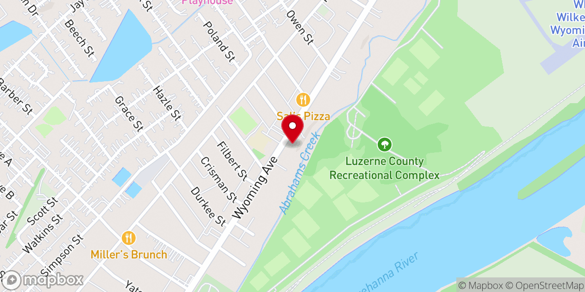 Map showing location of Christian Science Church