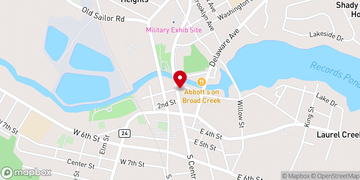 Map showing location of Vital Church