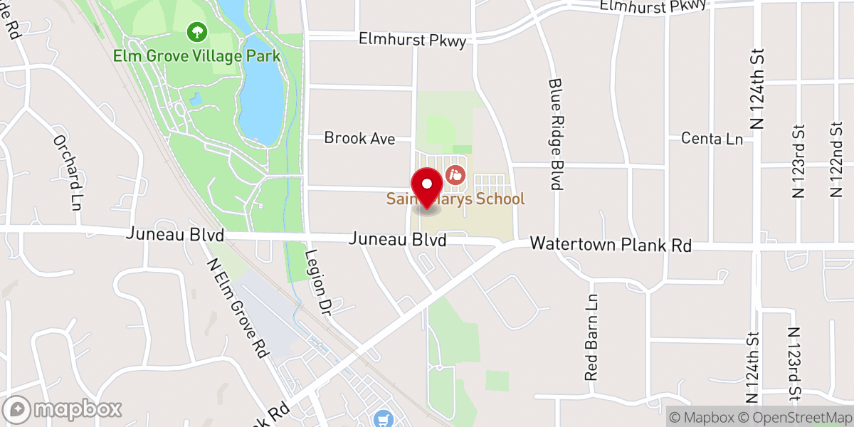 Map showing location of Saint Mary's Visitation Catholic Church
