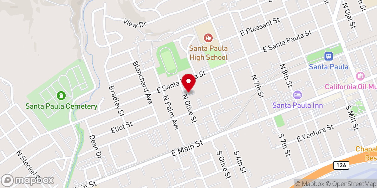 Map showing location of Rothe Hall - St. Sebastian Church Parish Hall