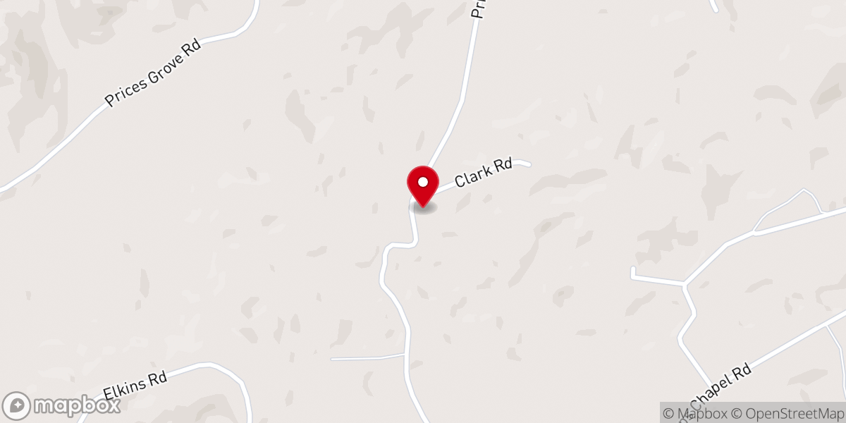 Map showing location of Price's Grove Missionary Baptist Church