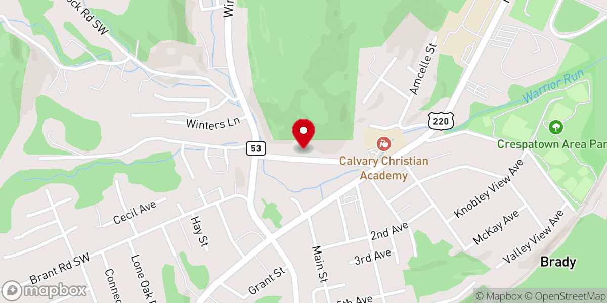 Map showing location of St. David Antiochian Orthodox Mission