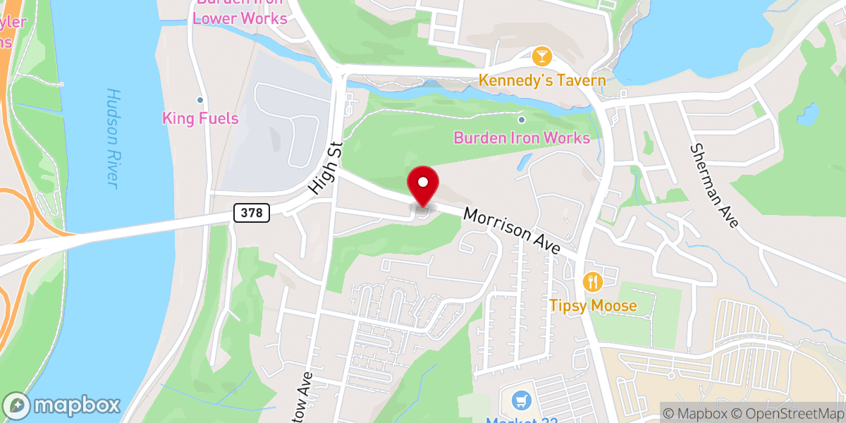 Map showing location of Victory Chapel Troy