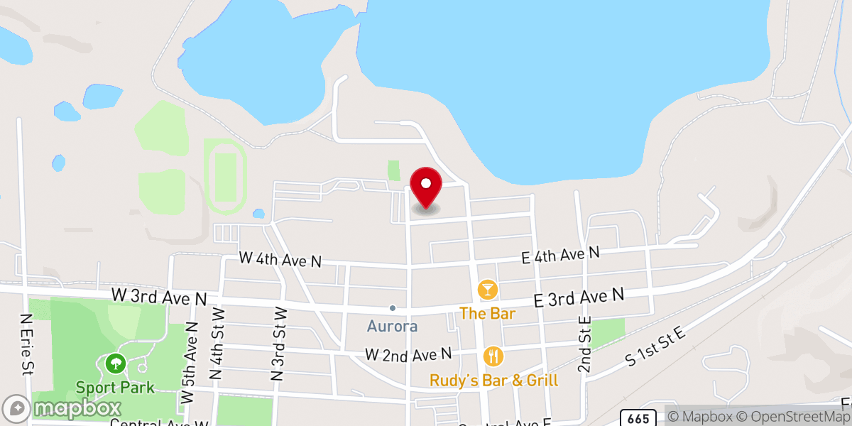 Map showing location of Our Lady of Hope