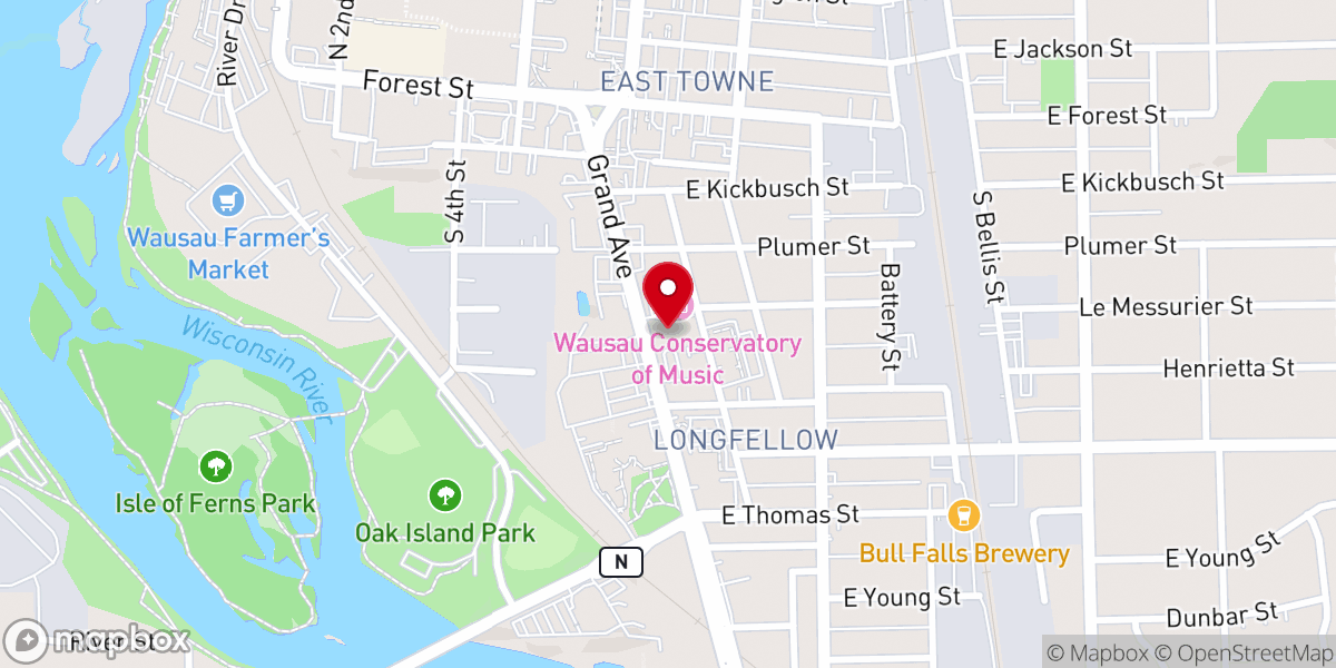 Map showing location of St. Mary Oratory