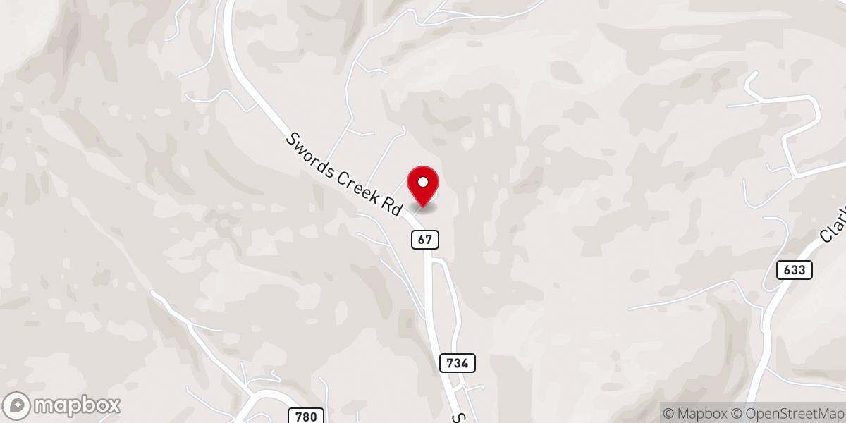 Map showing location of Revival Center
