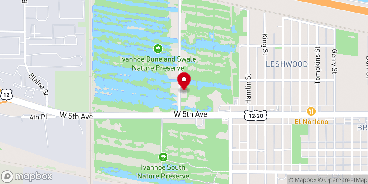 Map showing location of Unity NDC