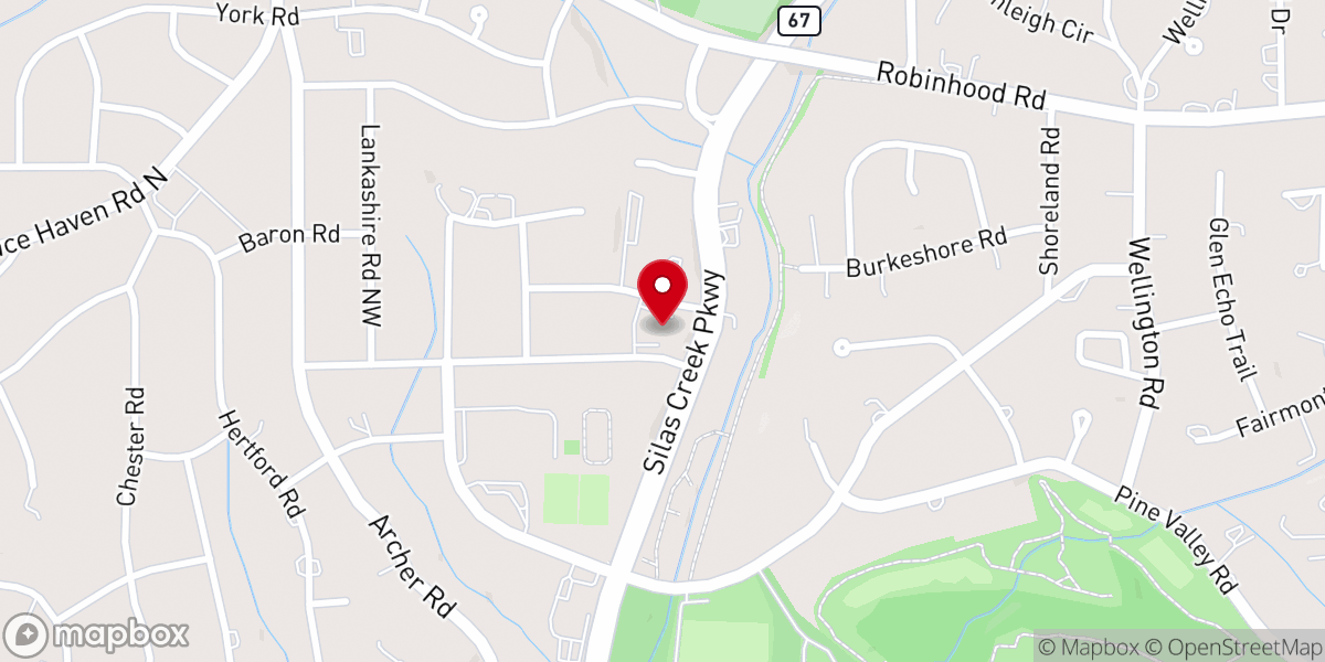Map showing location of Lutheran Church of the Epiphany