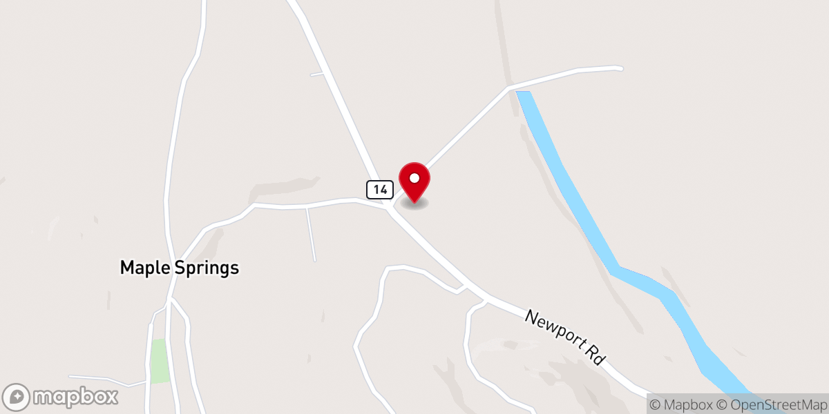 Map showing location of Maple Springs Baptist Church