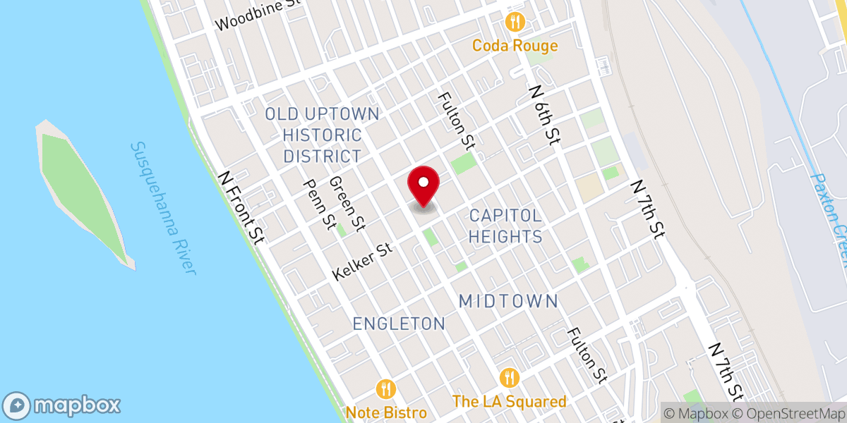 Map showing location of Neighborhood Center of the United Methodist Church