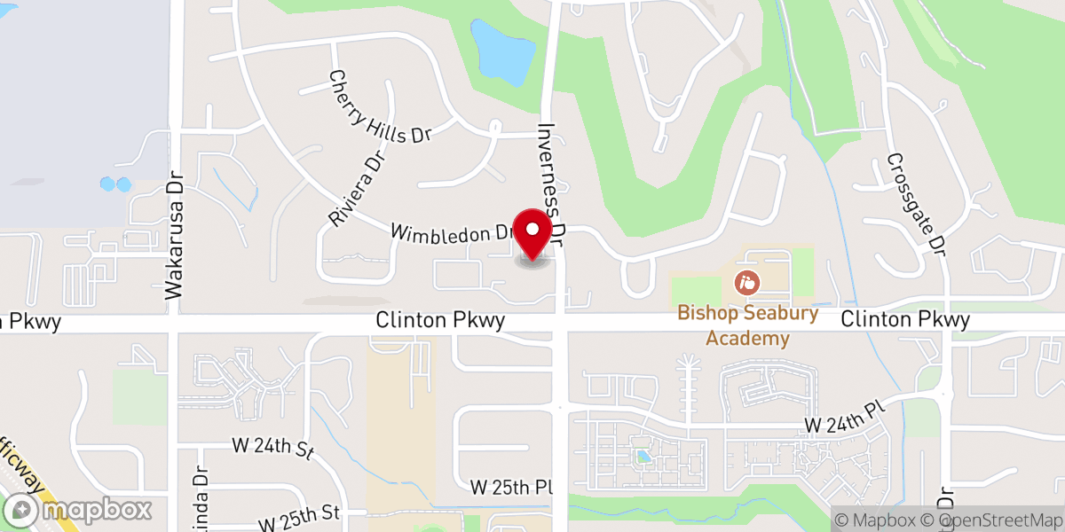 Map showing location of Good Shepherd Lutheran Church