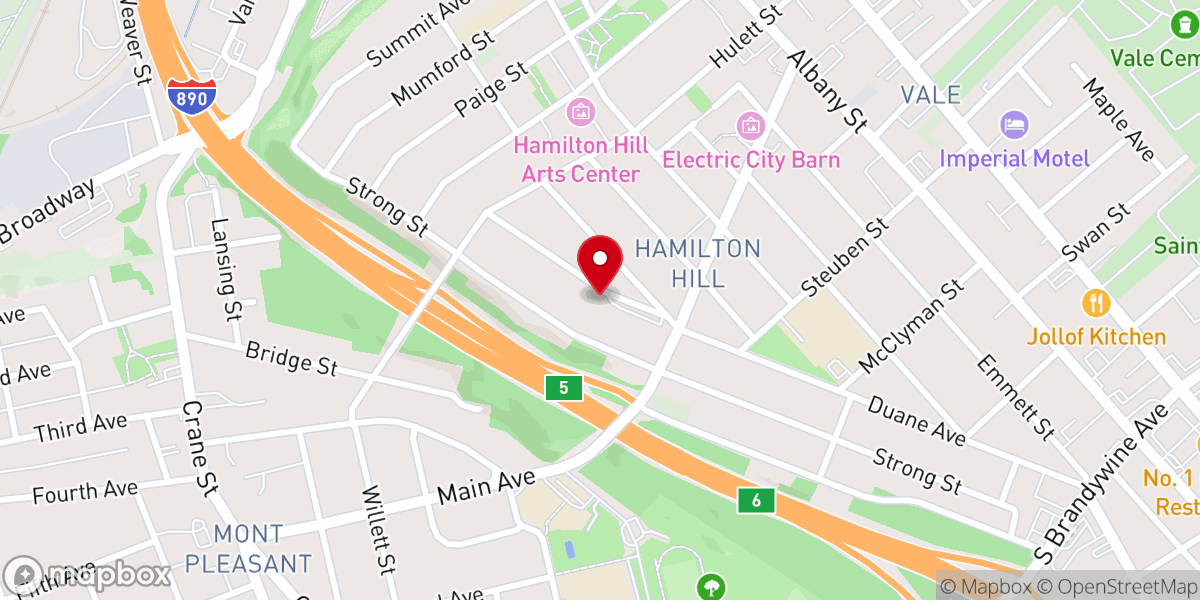 Map showing location of Living Word North Worship Center