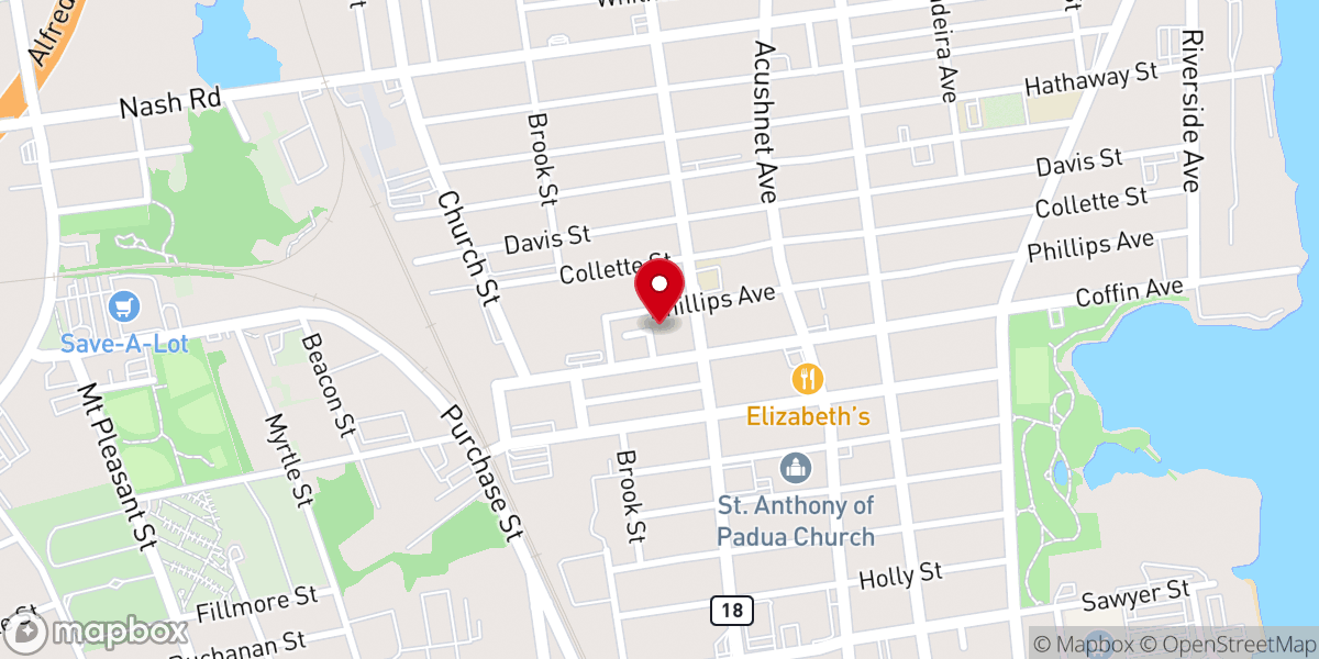 Map showing location of Iglesia de Cristo Alfa y Omega