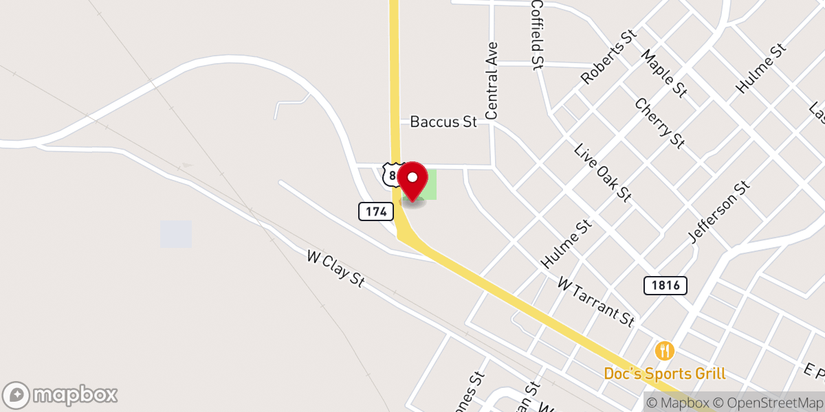 Map showing location of Bowie Seventh-day Adventist Church