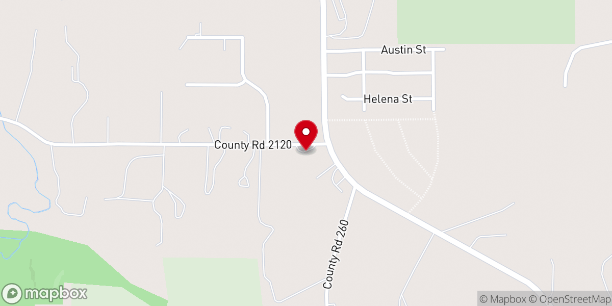 Map showing location of Cross Point Baptist Church