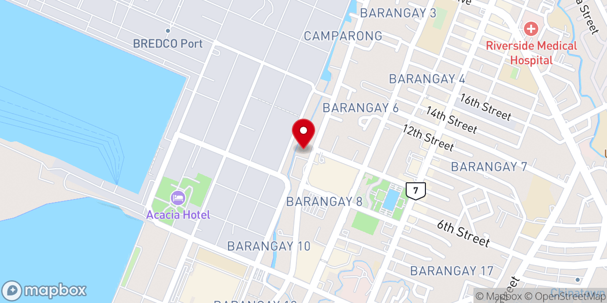 Map showing location of Victory Bacolod