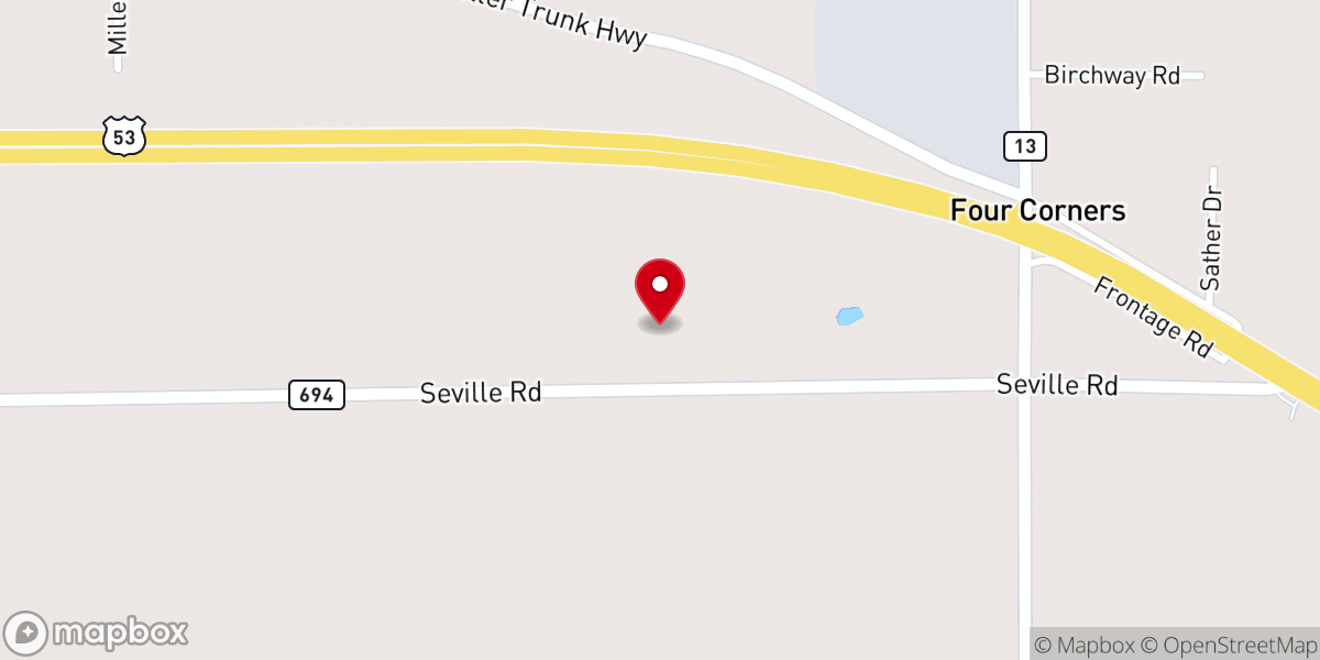 Map showing location of St. Raphael Catholic Church