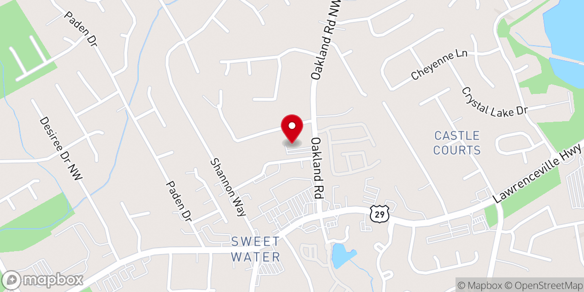 Map showing location of Gracepointe Community Church