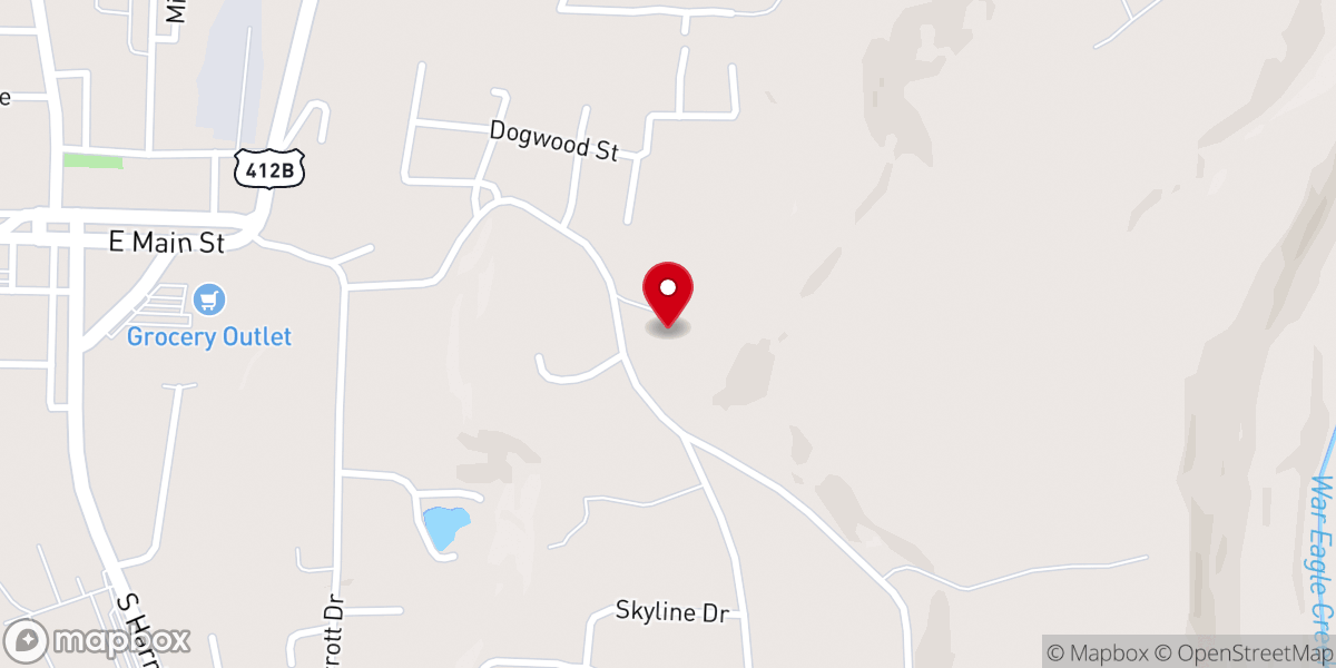 Map showing location of First Baptist Huntsville - Food Pantry