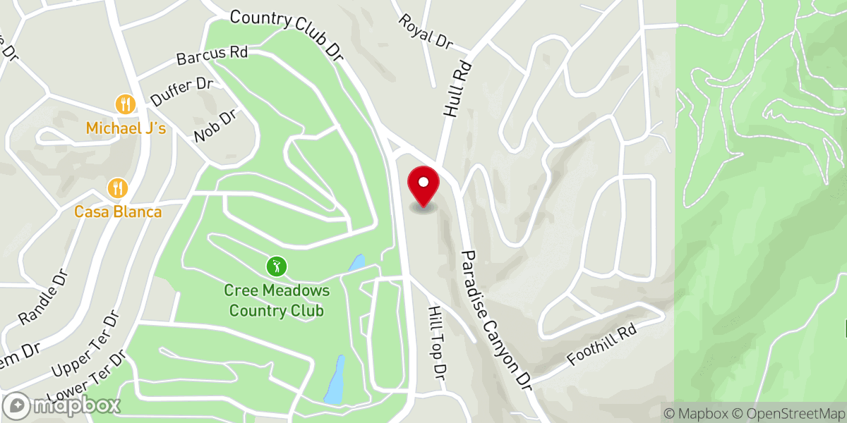 Map showing location of First Baptist Church Ruidoso