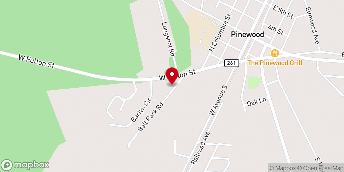Map showing location of St James Ame Church