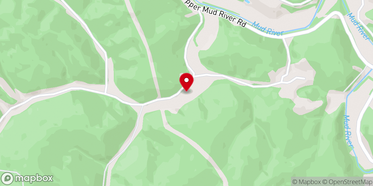 Map showing location of Little Laurel Church