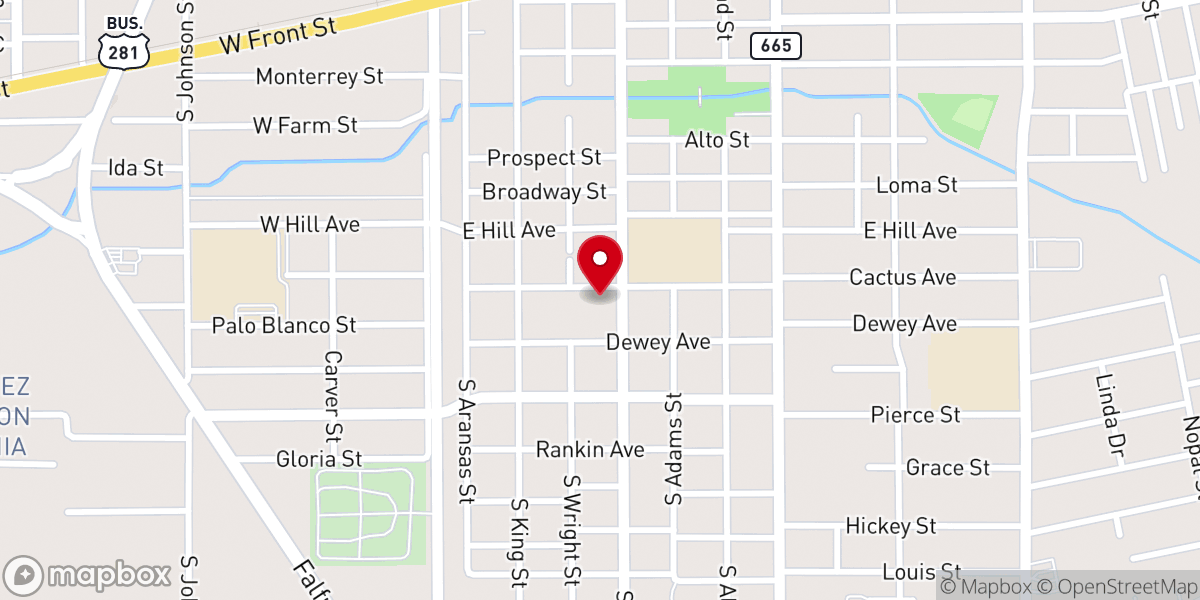 Map showing location of St Joseph Catholic Church