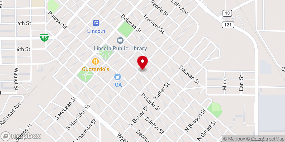 Map showing location of Allen Chapel