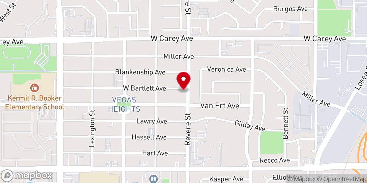 Map showing location of Grace Immanuel Baptist Church
