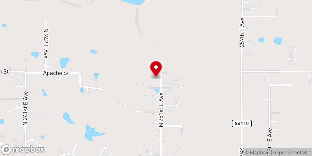 Map showing location of Pine Woods Events