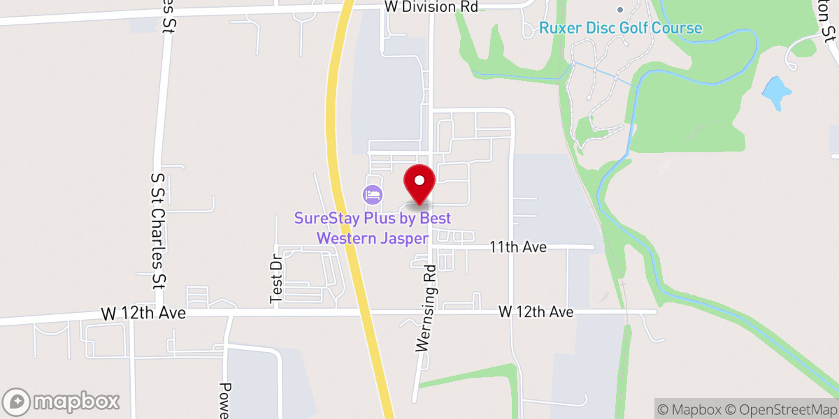 Map showing location of Dubois County Family & Children