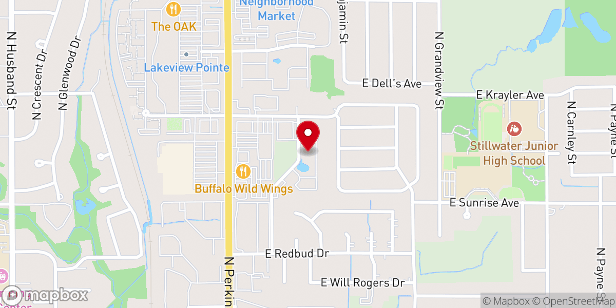Map showing location of Chapel Ridge of Stillwater
