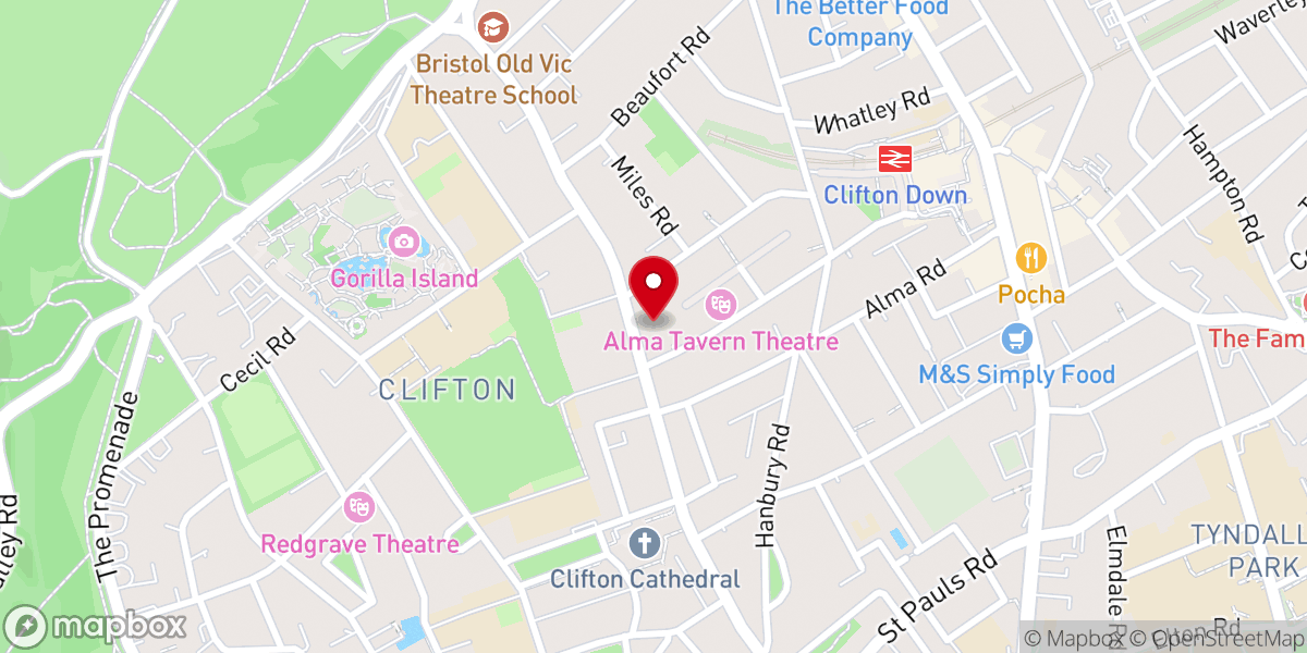 Map showing location of Church of All Saints