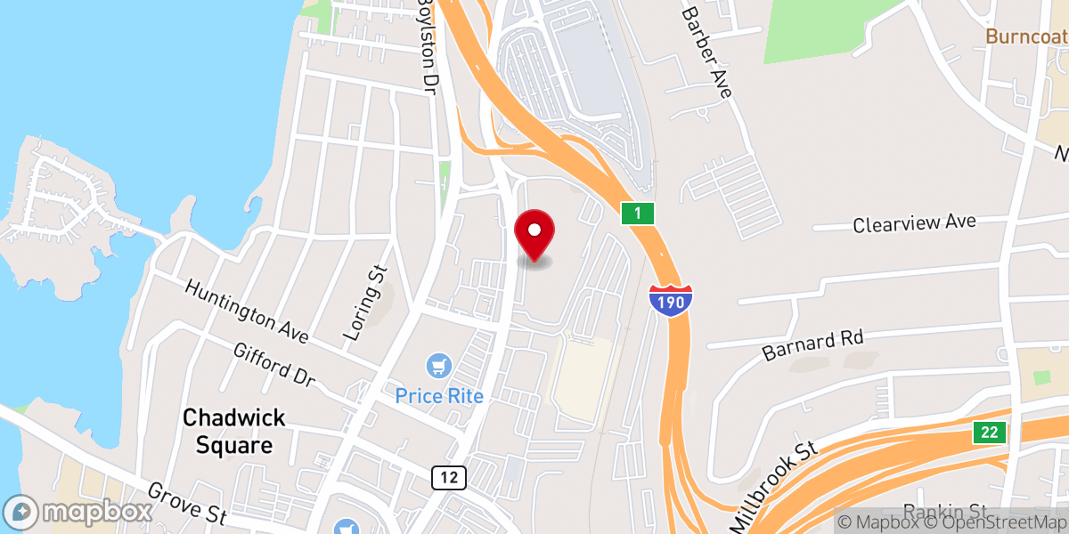 Map showing location of Deeper Life Bible Church Worcester