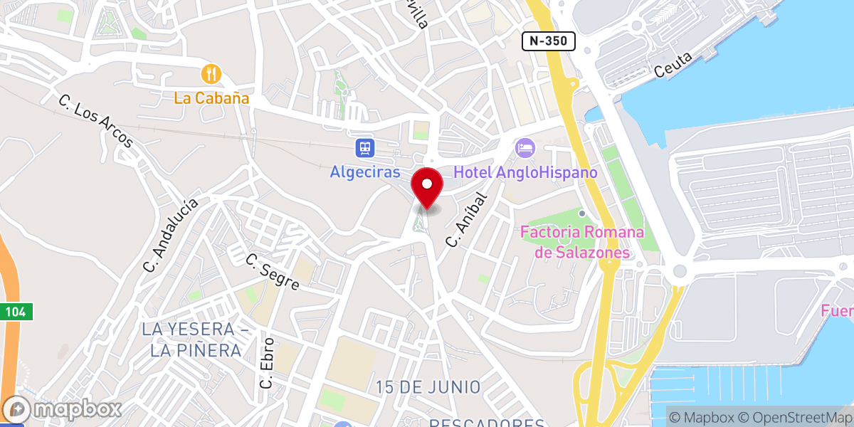 Map showing location of Iglesia Evangélica Capilla De Oración