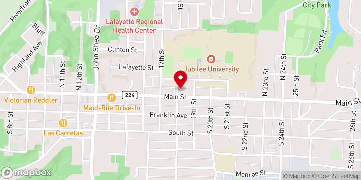 Map showing location of Immaculate Conception Catholic Church